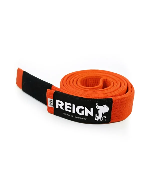 Ceinture JJB orange REIGN Kids & Ado – Brazilian Jiu-Jitsu – 7 à 15 ans